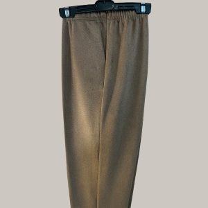 Pantalones de entretiempo de antelina camel