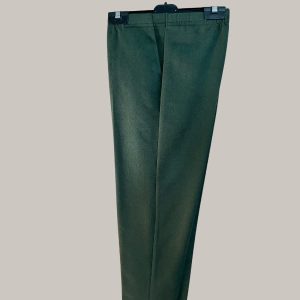 Pantalones de entretiempo de antelina verde militar